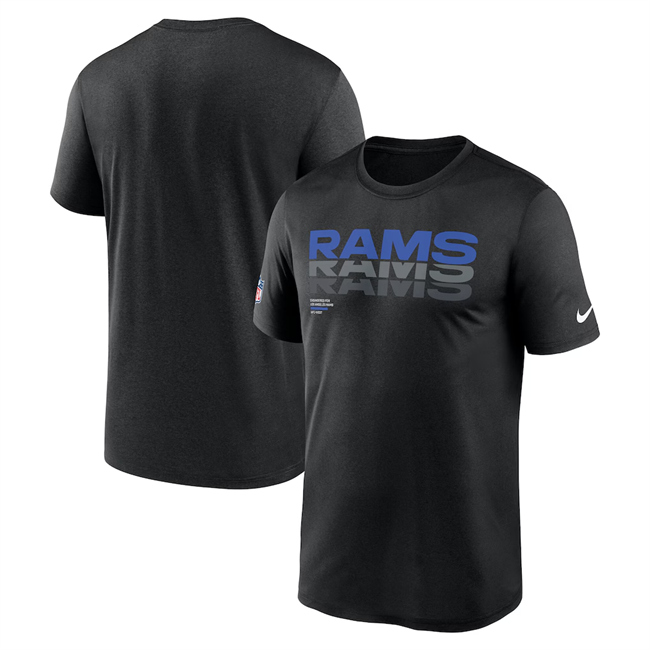 Men's Black Los Angeles Rams 2025 Sideline Legend Dri-FIT T-Shirt